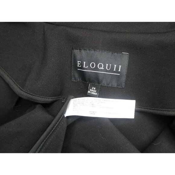 Eloquii The Ultimate Stretch Black One Button Blazer Women's 24 - Picture 5 of 6